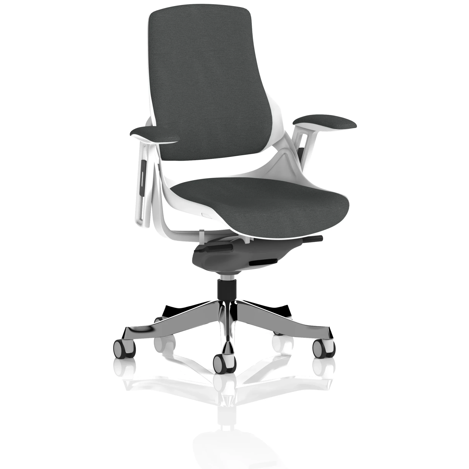 Zure High Back White Shell Fabric Executive Office Chair