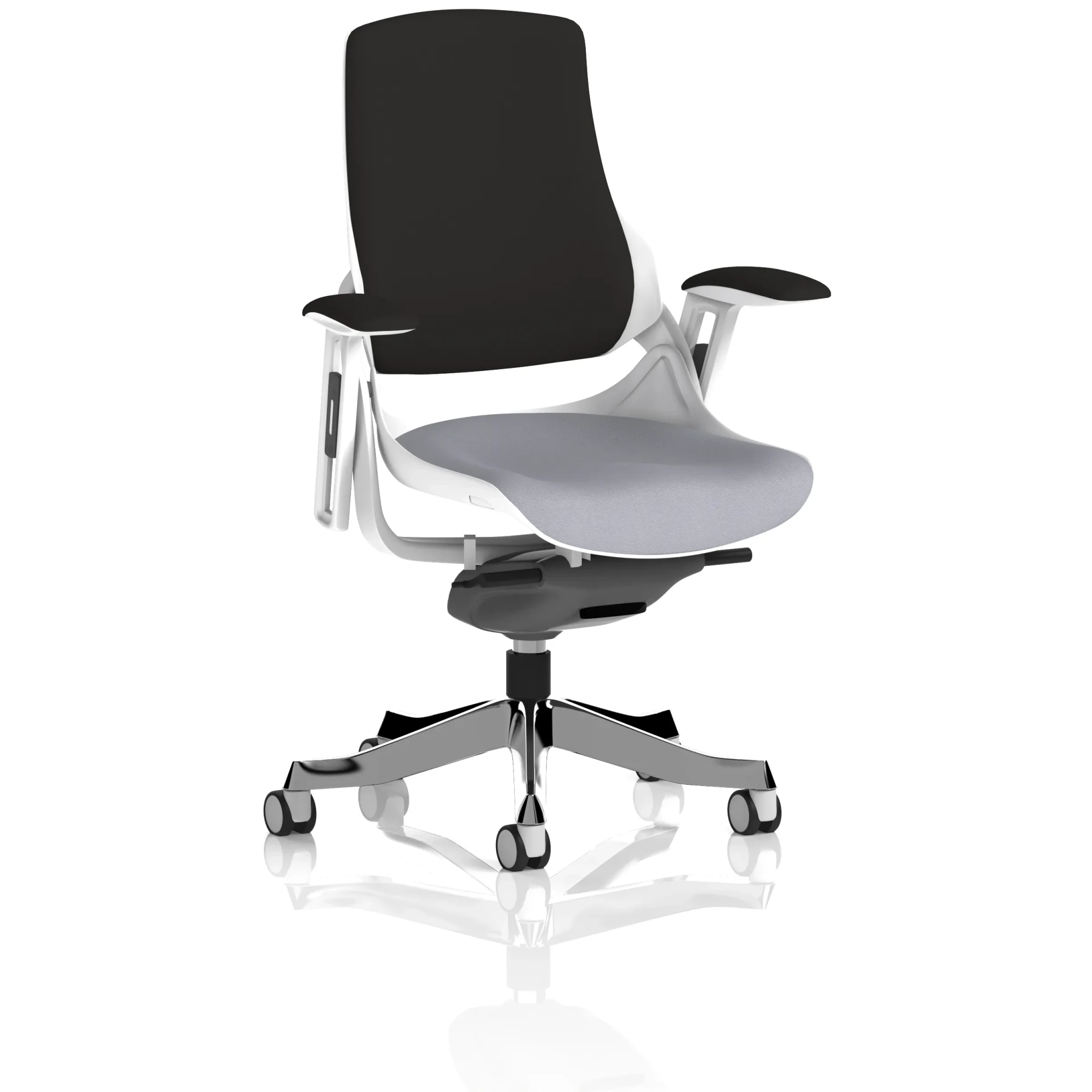 Zure High Back White Shell Fabric Executive Office Chair