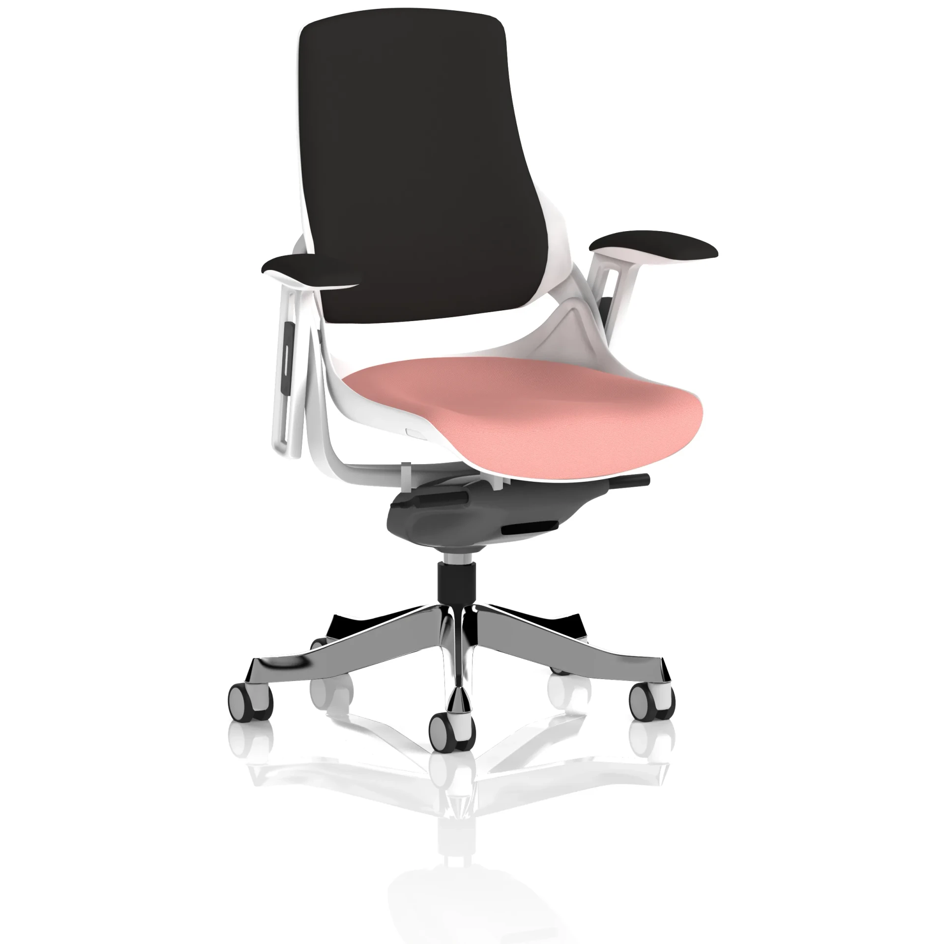Zure High Back White Shell Fabric Executive Office Chair