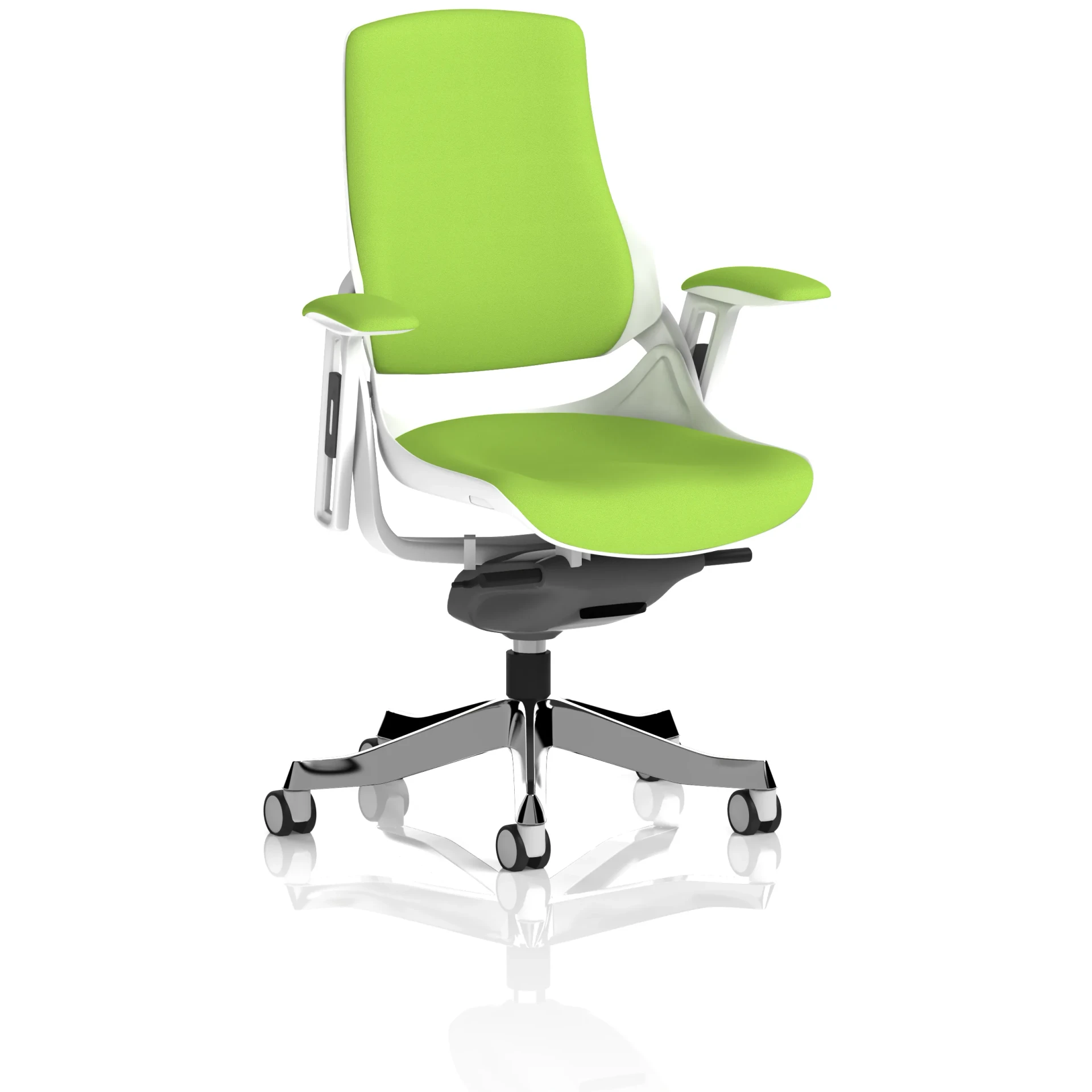 Zure High Back White Shell Fabric Executive Office Chair