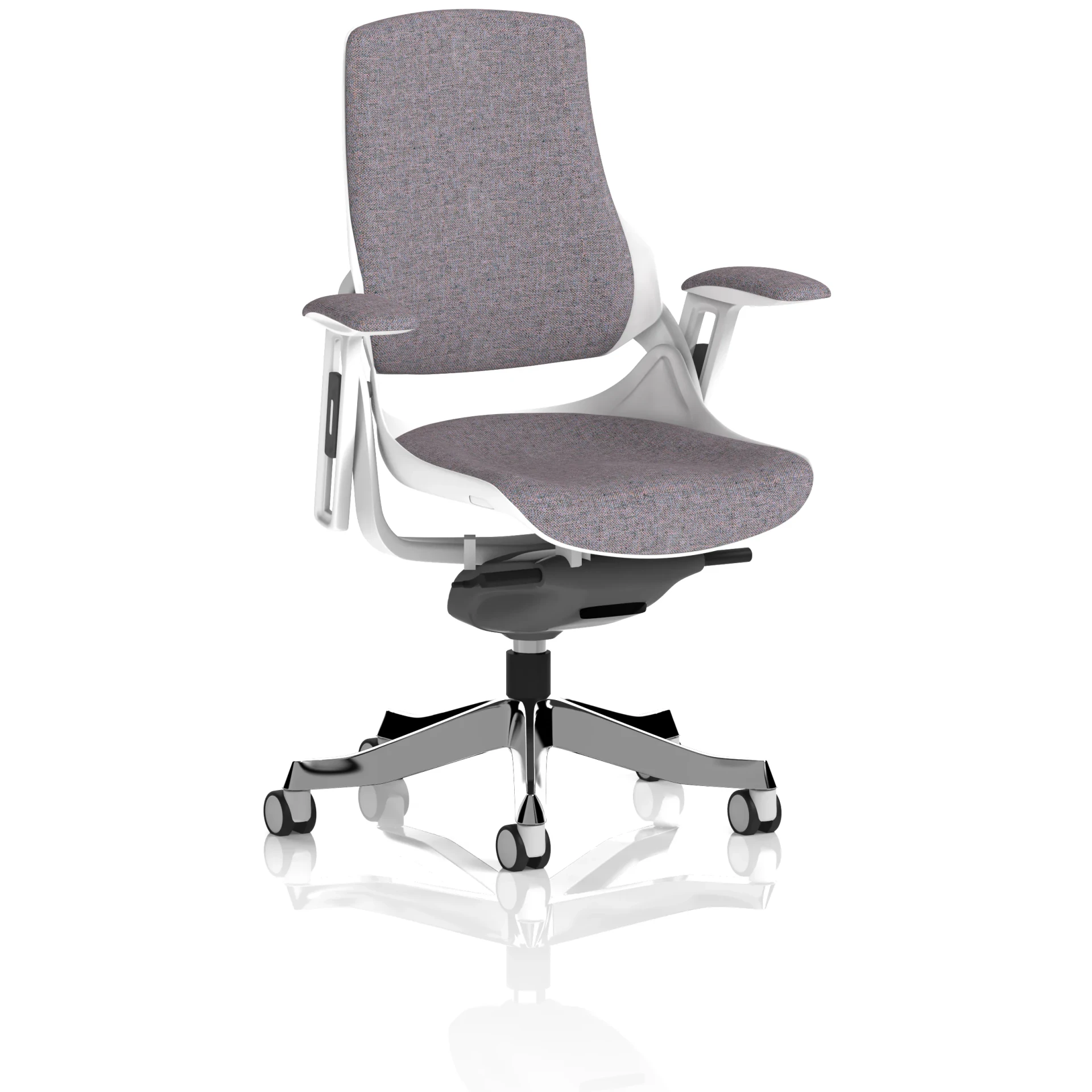 Zure High Back White Shell Fabric Executive Office Chair