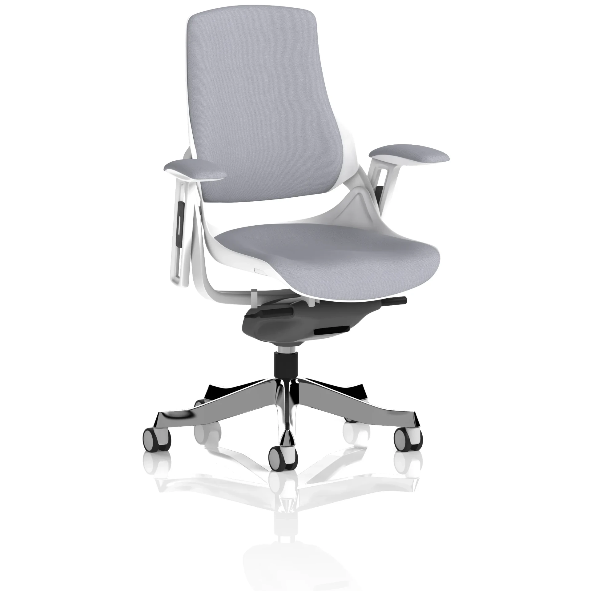 Zure High Back White Shell Fabric Executive Office Chair