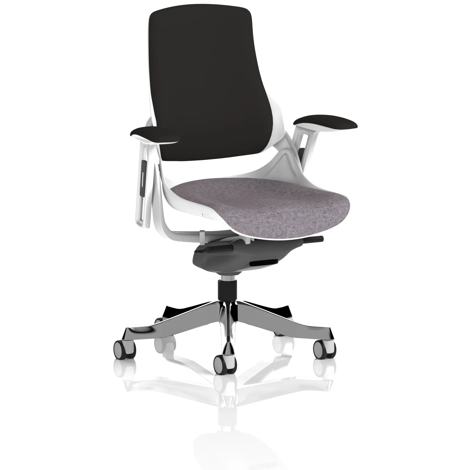 Zure High Back White Shell Fabric Executive Office Chair