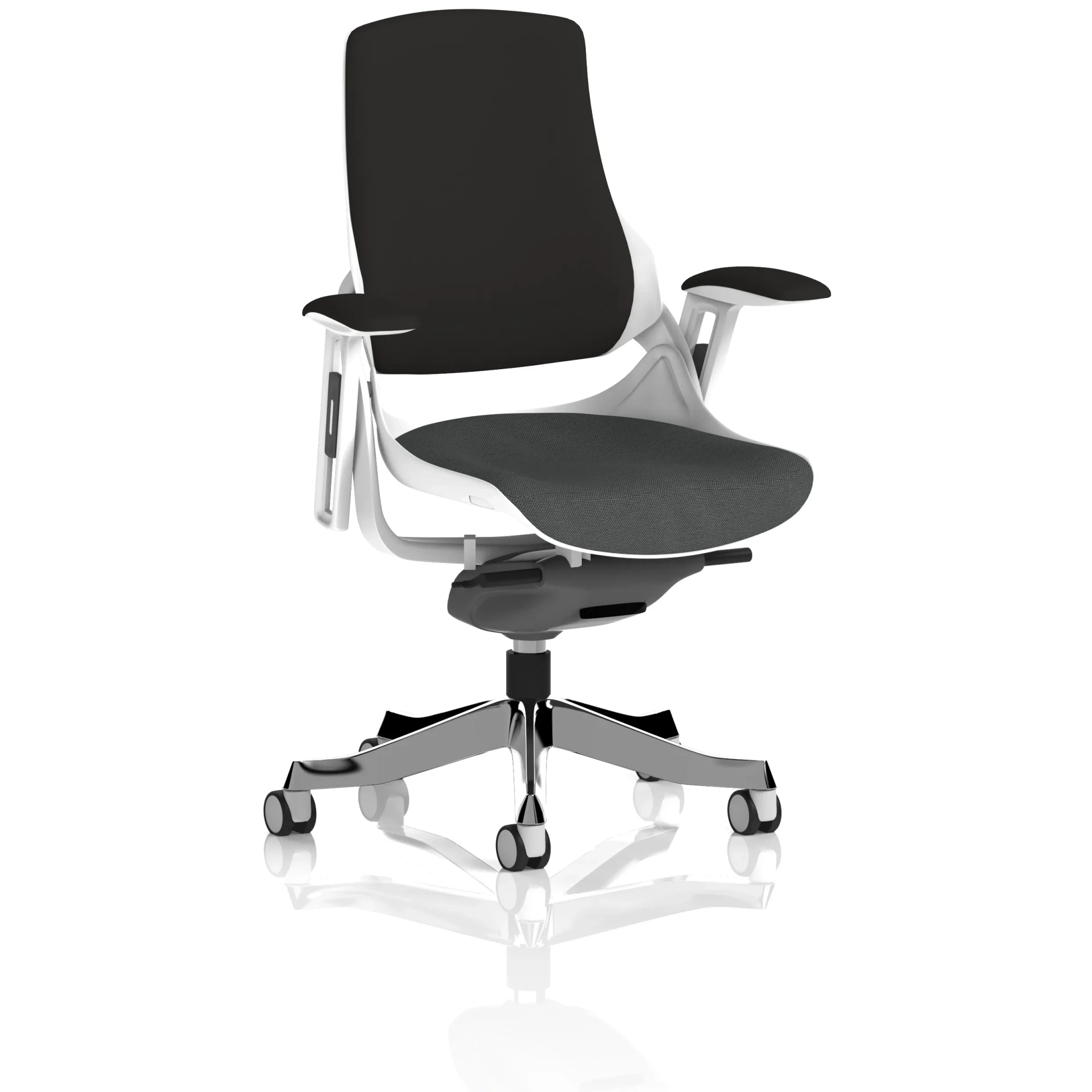Zure High Back White Shell Fabric Executive Office Chair