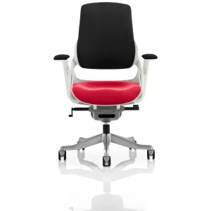 Zure High Back White Shell Fabric Executive Office Chair