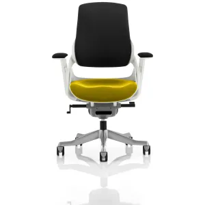 Zure High Back White Shell Fabric Executive Office Chair
