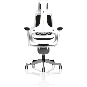 Zure High Back White Shell Fabric Executive Office Chair