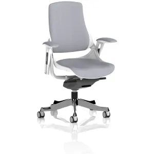 Zure High Back White Shell Fabric Executive Office Chair