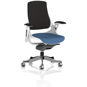 Zure High Back White Shell Fabric Executive Office Chair