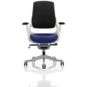 Zure High Back White Shell Fabric Executive Office Chair