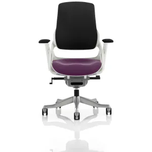 Zure High Back White Shell Fabric Executive Office Chair