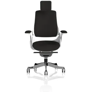 Zure High Back White Shell Fabric Executive Office Chair