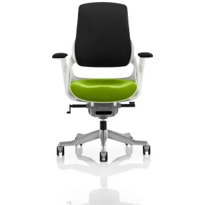 Zure High Back White Shell Fabric Executive Office Chair