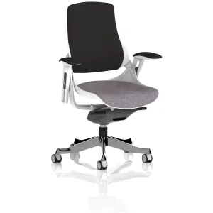 Zure High Back White Shell Fabric Executive Office Chair
