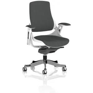 Zure High Back White Shell Fabric Executive Office Chair