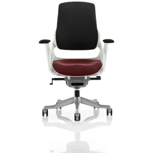 Zure High Back White Shell Fabric Executive Office Chair