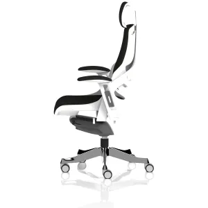 Zure High Back White Shell Fabric Executive Office Chair