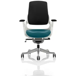 Zure High Back White Shell Fabric Executive Office Chair