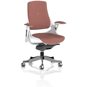 Zure High Back White Shell Fabric Executive Office Chair