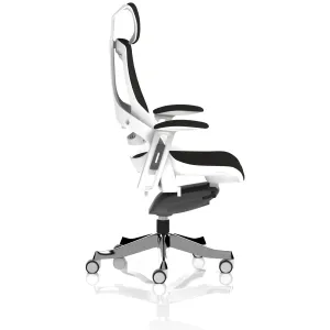Zure High Back White Shell Fabric Executive Office Chair