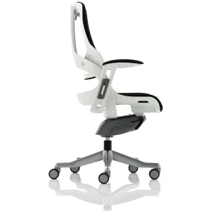 Zure High Back White Shell Fabric Executive Office Chair
