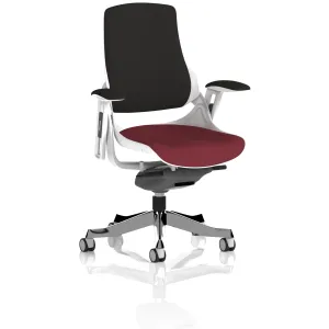 Zure High Back White Shell Fabric Executive Office Chair