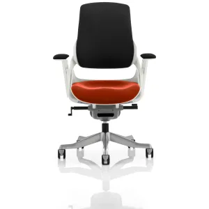 Zure High Back White Shell Fabric Executive Office Chair