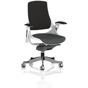 Zure High Back White Shell Fabric Executive Office Chair