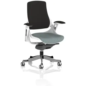 Zure High Back White Shell Fabric Executive Office Chair