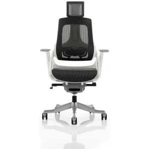Zure High Back White Shell Mesh Executive Office Chair