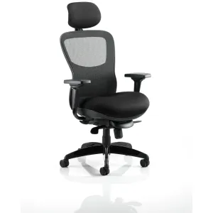 Stealth Shadow High Mesh Back Ergonomic Posture Chair with Arms
