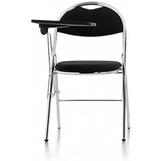 Milan Black Vinyl Folding Conference and Visitor Chair