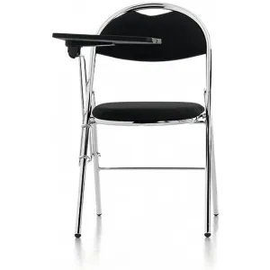 Milan Black Vinyl Folding Conference and Visitor Chair