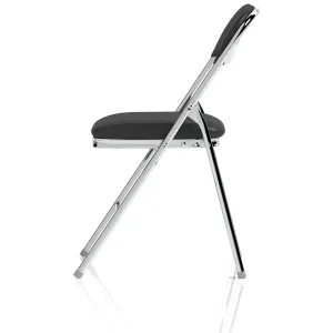 Sicily Black PU Leather Folding Meeting Room Chair