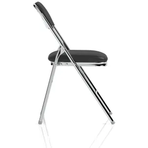 Sicily Black PU Leather Folding Meeting Room Chair