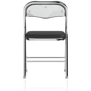 Sicily Black PU Leather Folding Meeting Room Chair