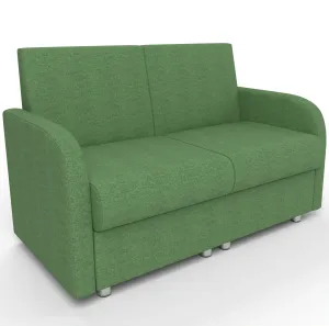 BRS modular sofa, 2 seater, chrome glide, Citadel Drawbridge