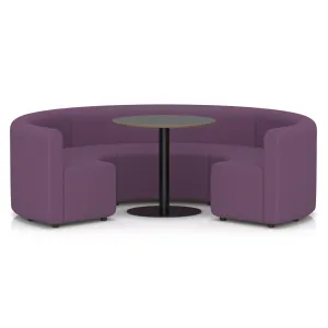 Mawsley Circular Booth Modular Office Seating Set