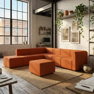 Mawsley Modular Seating Set L-Shaped Corner Sofa