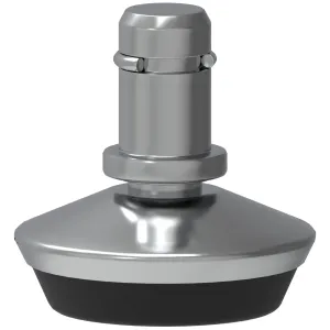 Office Chair Glides Set of 5 in Black or Chrome