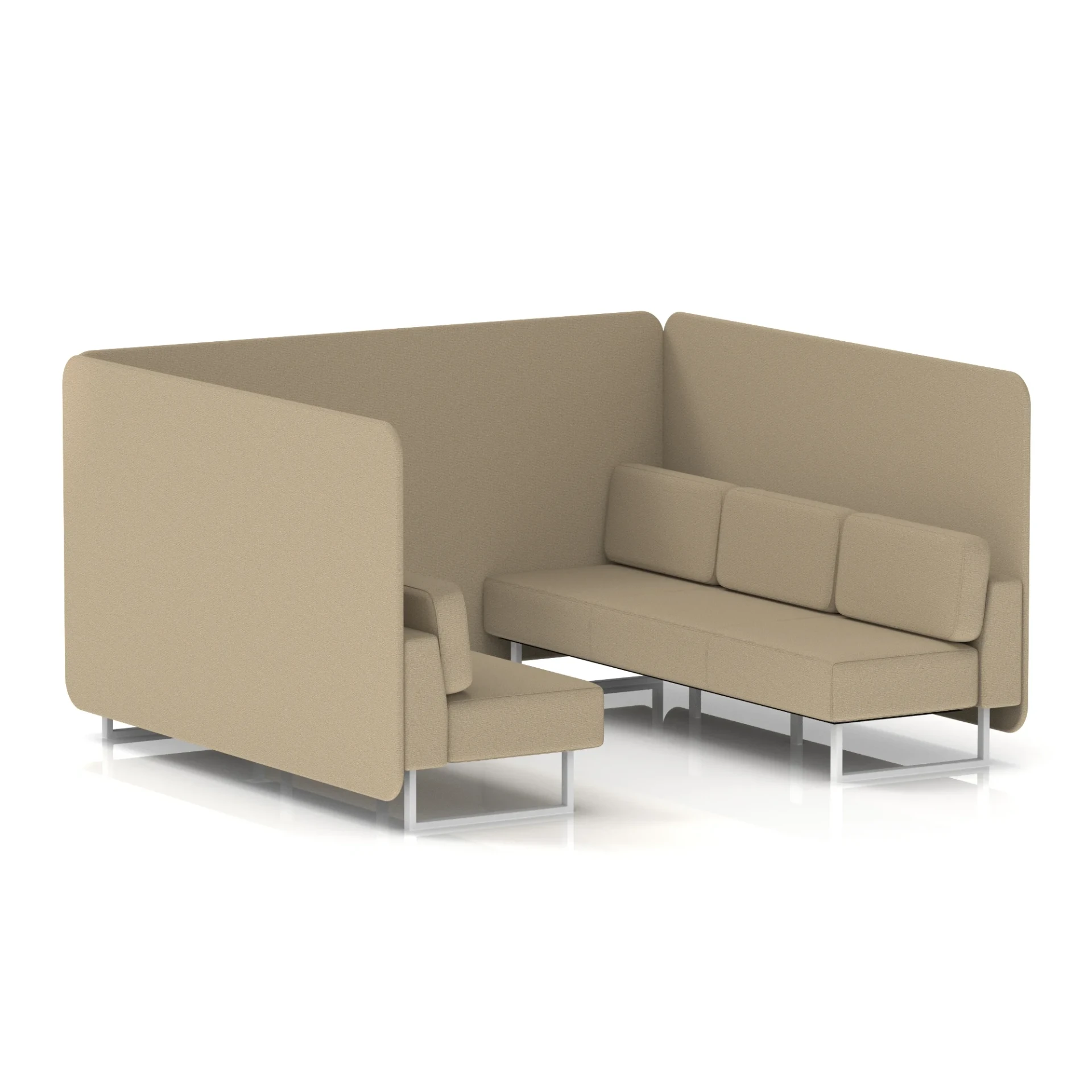 Brixworth Acoustic Office Privacy Bench Booth