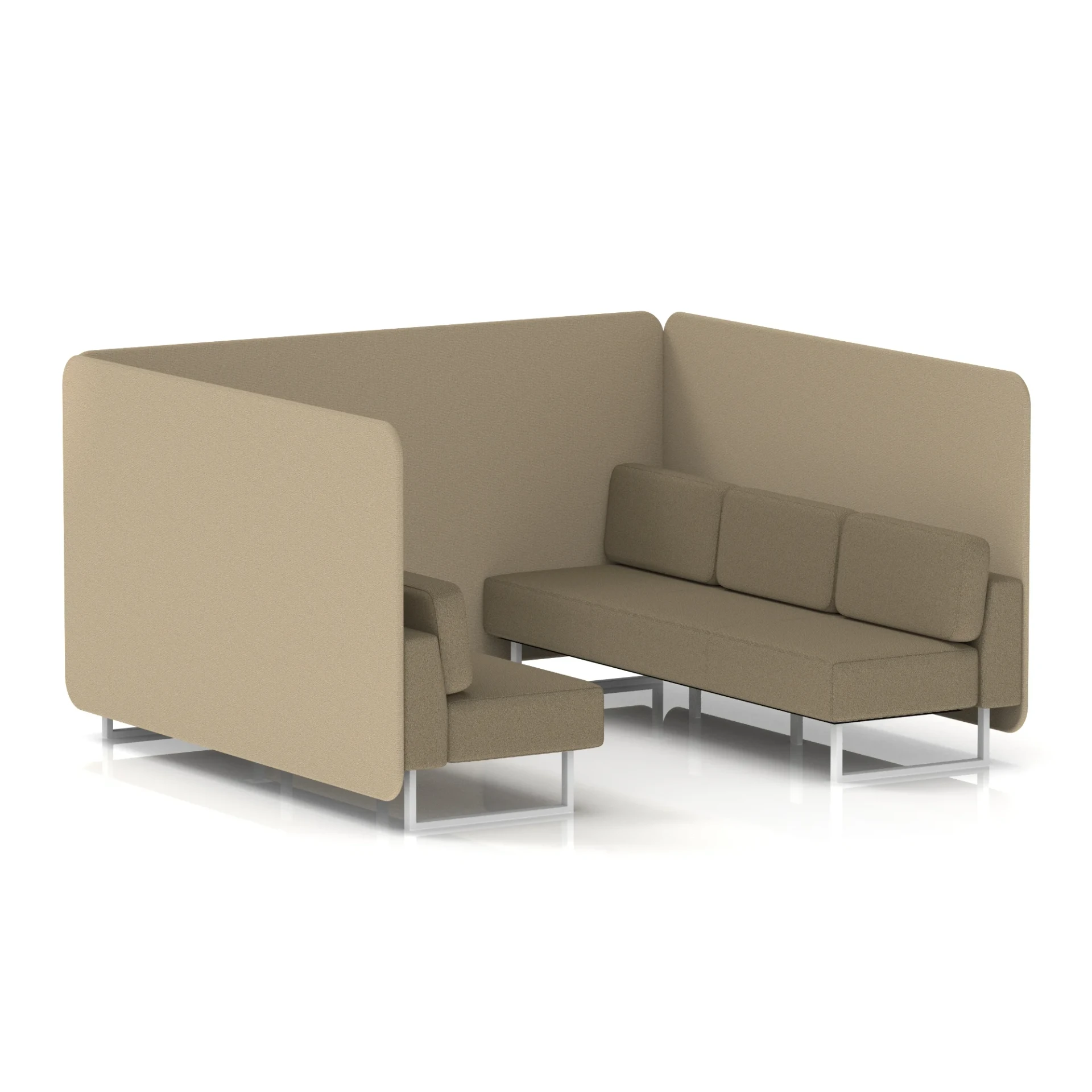 Brixworth Acoustic Office Privacy Bench Booth