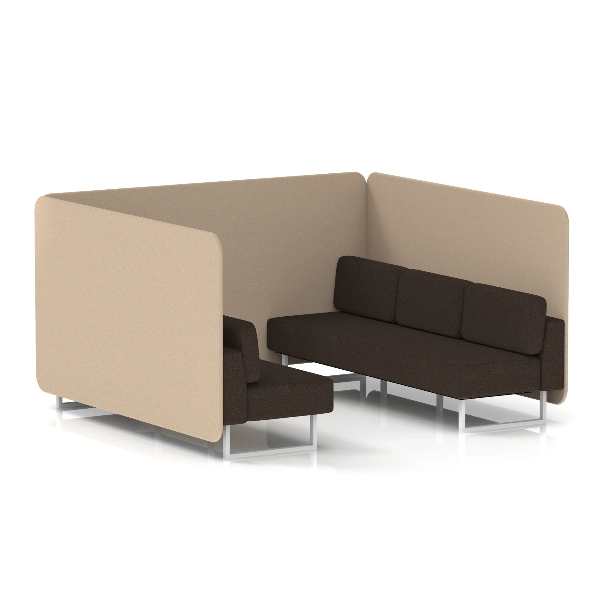 Brixworth Acoustic Office Privacy Bench Booth