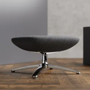 Etta Dark Grey Cashmere Footstool