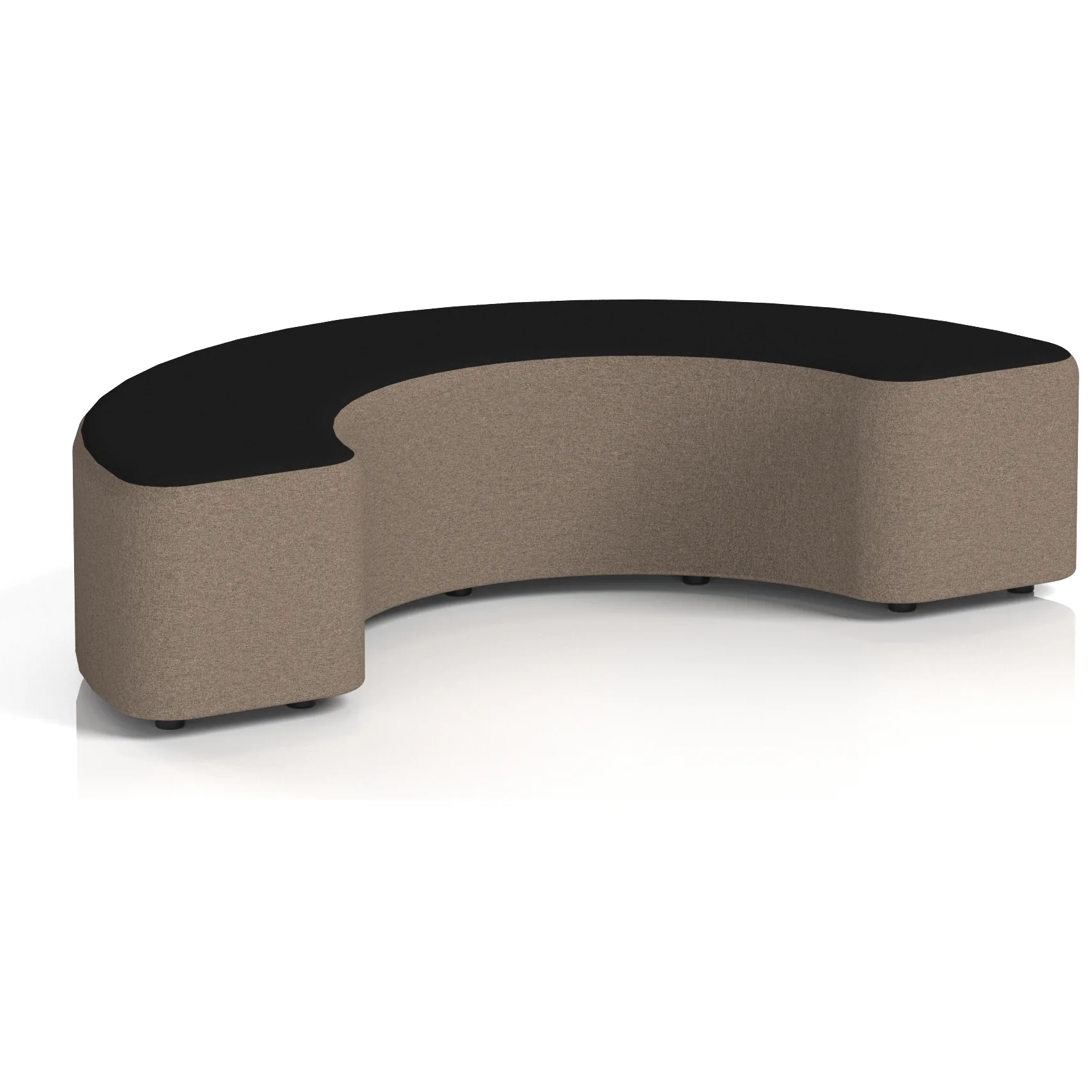 Harlestone Curved Modular Soft Seating Stool