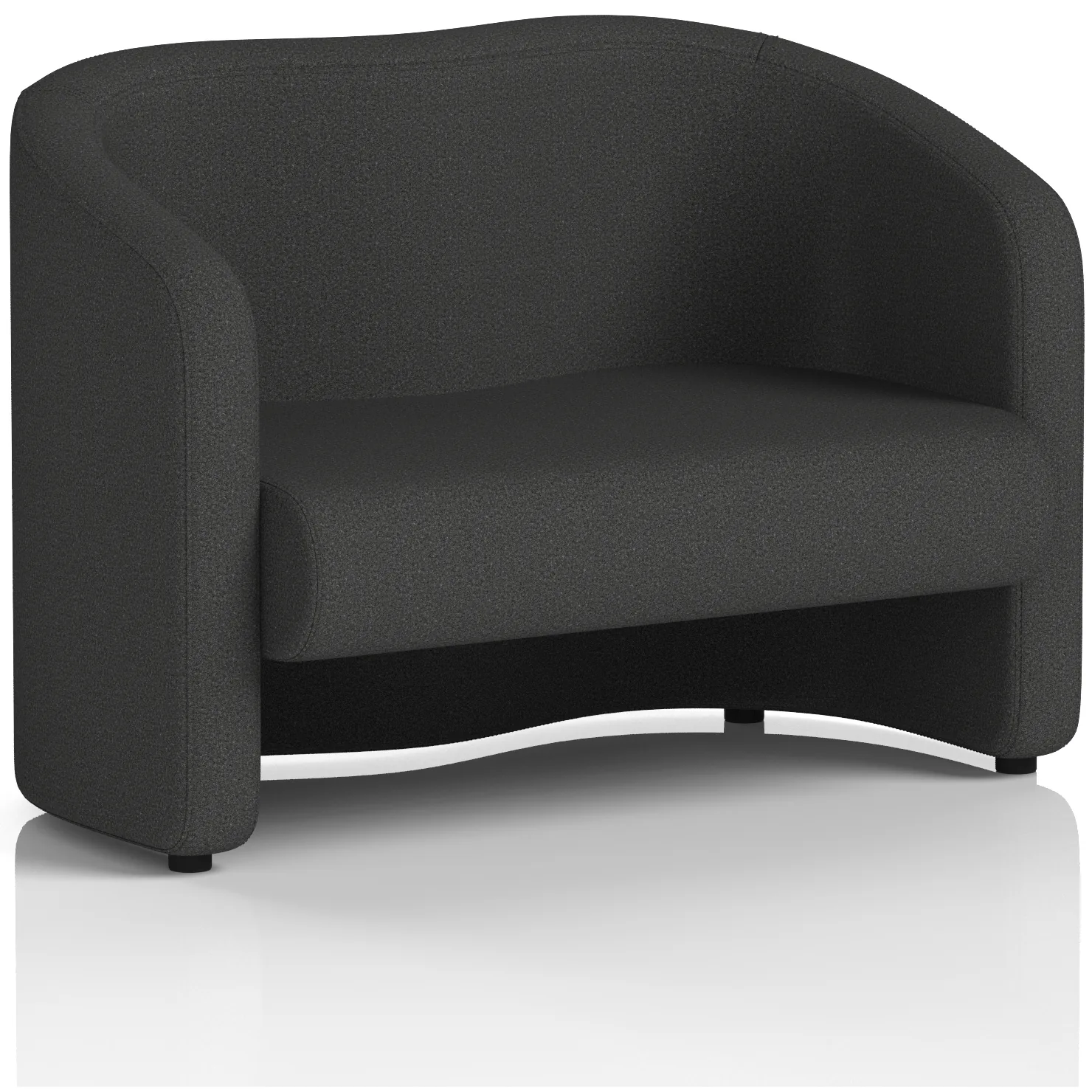 Lamport 2 Seater Curved Office Sofa