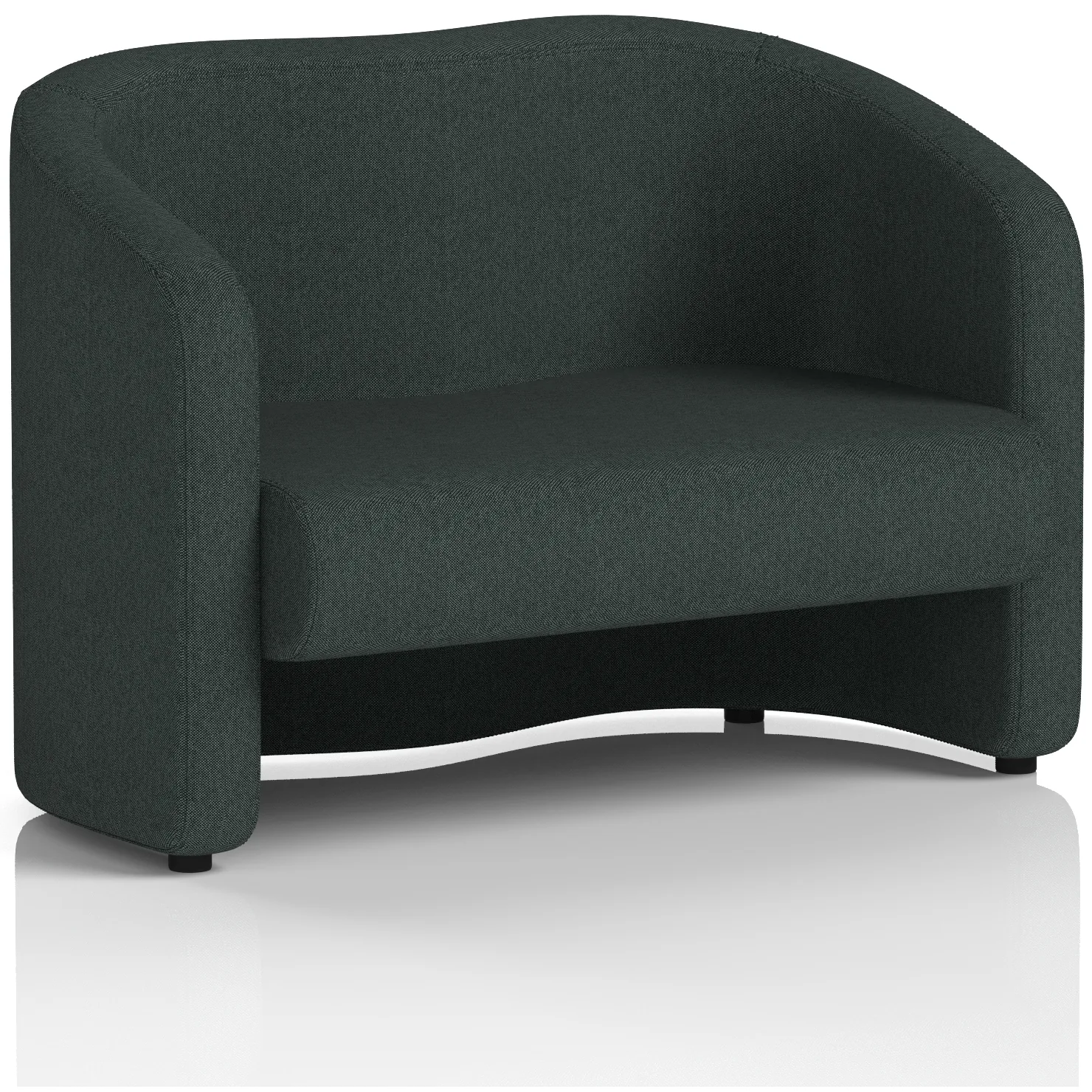 Lamport 2 Seater Curved Office Sofa