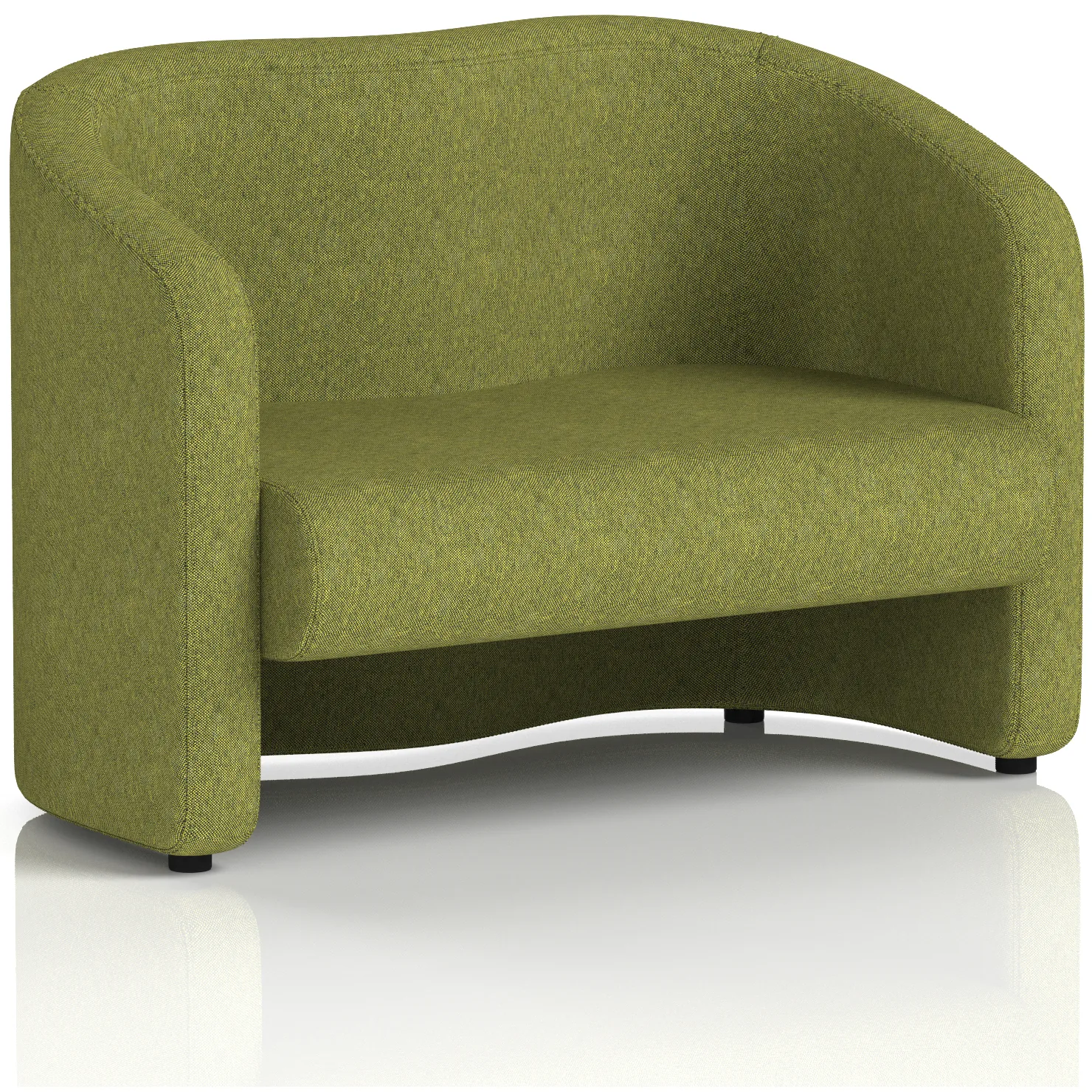 Lamport 2 Seater Curved Office Sofa