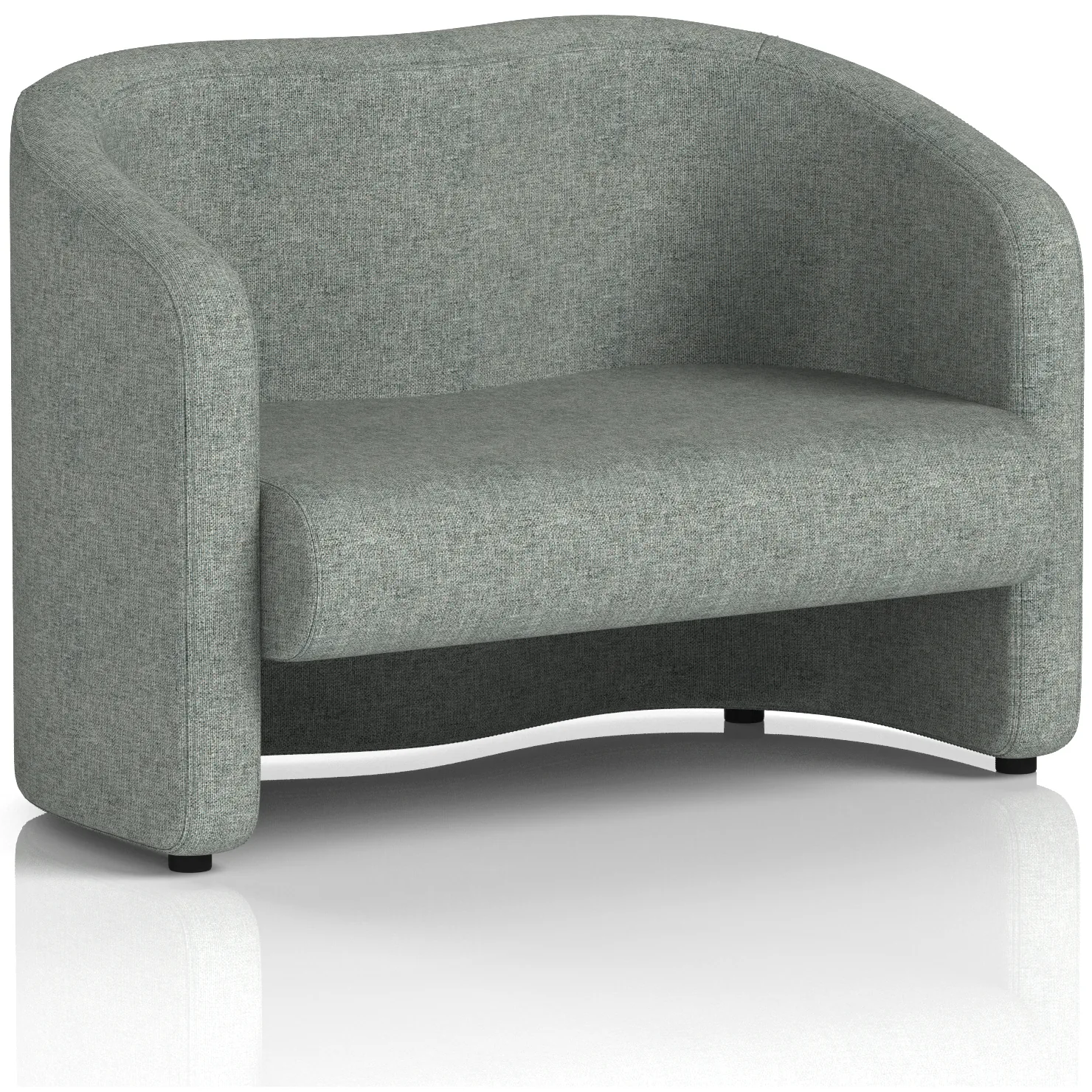 Lamport 2 Seater Curved Office Sofa