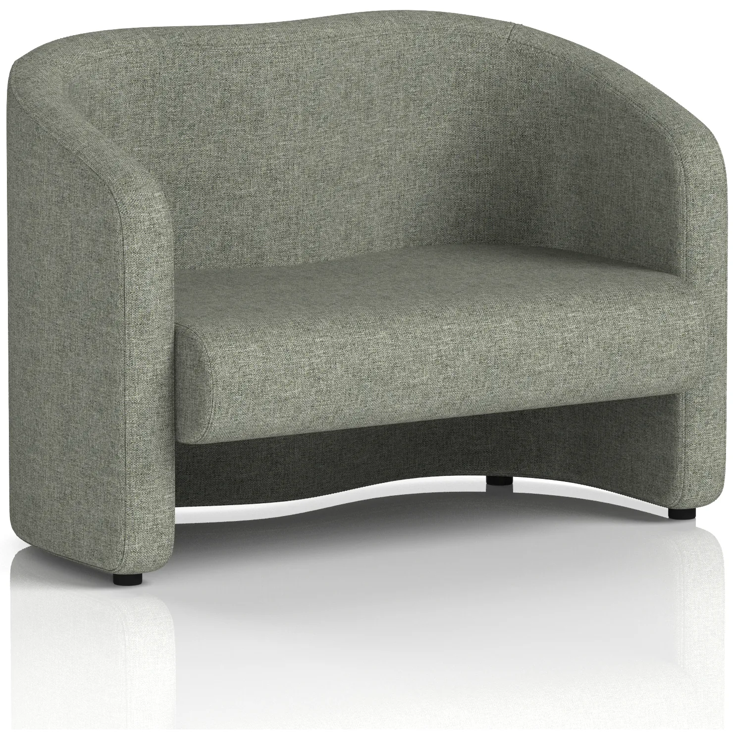 Lamport 2 Seater Curved Office Sofa